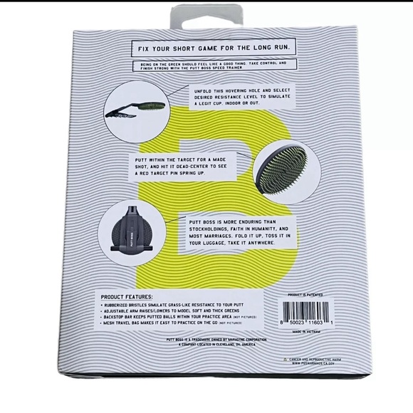 Putt Boss Golf Speed Trainer Practice Set for Home or Office Gift - Picture 3 of 5